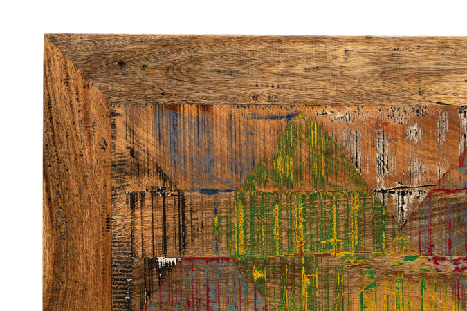 Biscottini Biscottini Tavolo Scrivania 140x90x78 Legno Massello Recupero Country Shabby