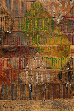 Biscottini Biscottini Tavolo Scrivania 140x90x78 Legno Massello Recupero Country Shabby