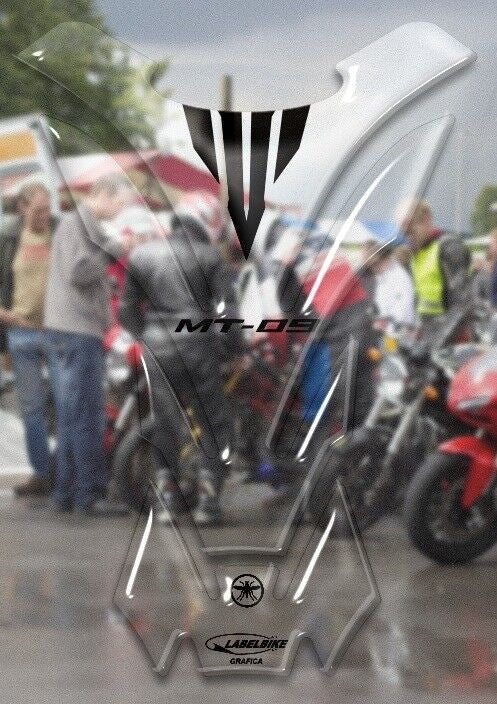 PARASERBATOIO ADESIVO trasparente 3D SERBATOIO compatibile per MOTO YAMAHA MT-09