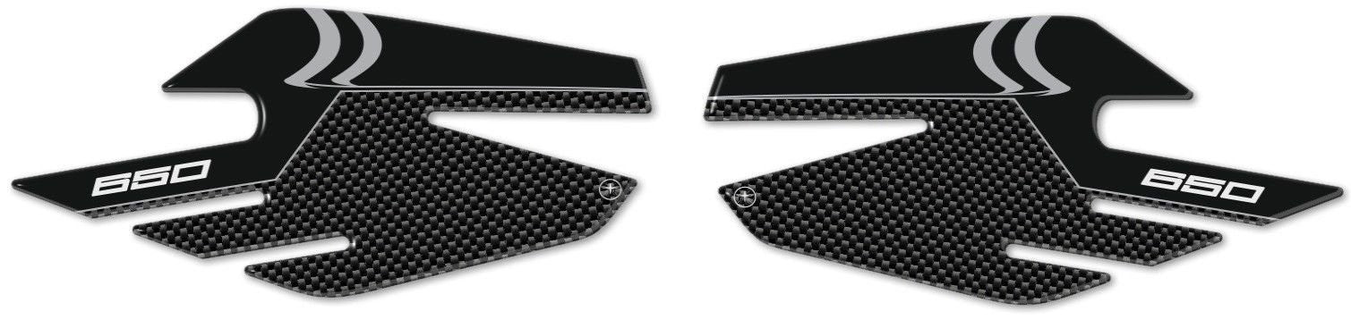 2 PROTEZIONI ginocchia LATERALI SERBATOIO compatibili x MOTO KAWASAKI ninja 650
