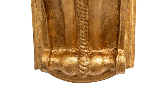 Biscottini Mensola Muro Legno Foglia Oro Anticato Biscottini Shabby Chic Italiana 12x17x13