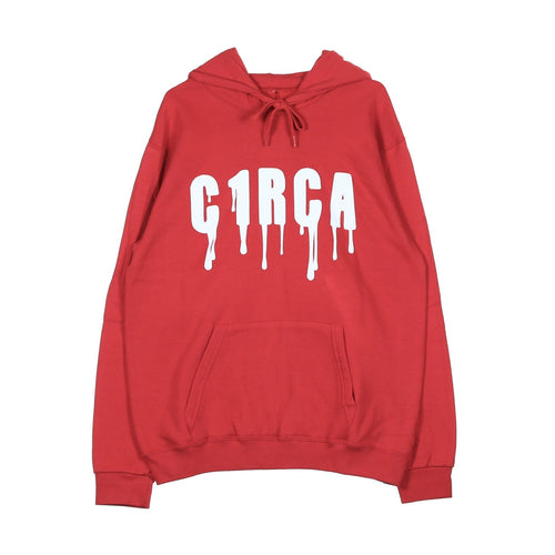 C1RCA Felpa Cappuccio Uomo Blood Hood Red da uomo