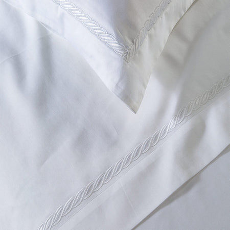 Lenzuola Treccia ! Caleffi In Raso Di Cotone Matrimoniale - Eleganza e Comfort