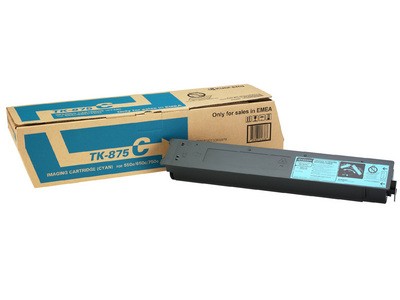 KYOCERA TK-875C Toner ORIGINALE ciano per TASKalfa 550c-650c-750c da 26.500 pag. A4
