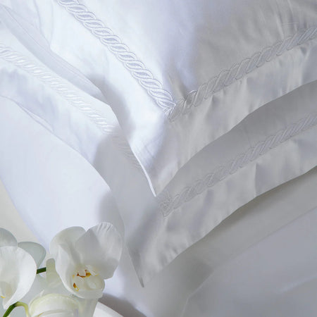 Lenzuola Treccia ! Caleffi In Raso Di Cotone Matrimoniale - Eleganza e Comfort