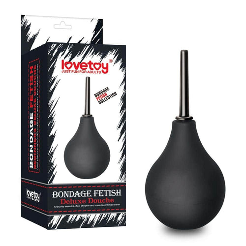LOVETOY anale douche deluxe nero doccia anale in gomma nera