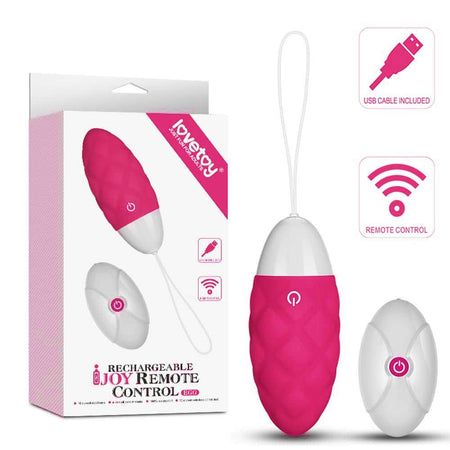 LOVETOY IJOY Pink 2 ovulo ovetto vaginale in silicone rosa con telecomando wireless ricaricabile USB