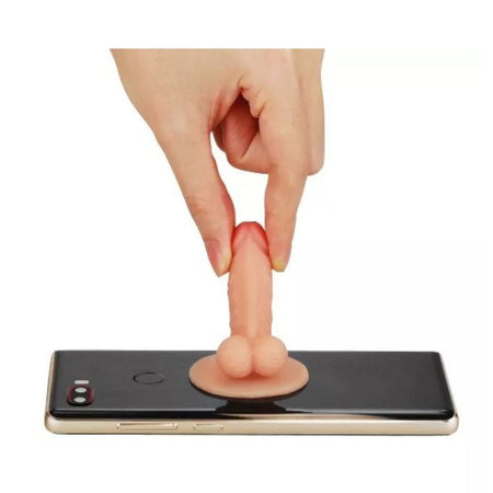 Pisello antistress supporto a ventosa per smartphone gadget per adulti addio al celibato 18+
