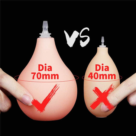 Dildo realistico gigante estremo rosa carne da 25 cm con squirting eiaculazione schizzante e ventosa
