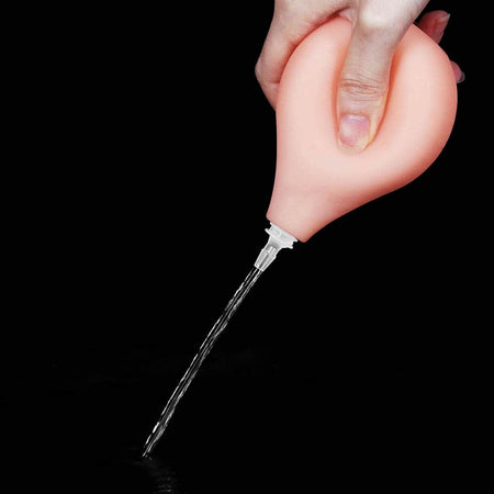 Dildo realistico gigante estremo rosa carne da 25 cm con squirting eiaculazione schizzante e ventosa