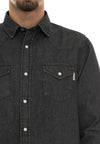 Roy Roger's Camicia Uomo Martin in denim RRU400CM912482-C0998 da uomo