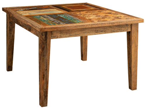 Biscottini Tavolo massello rettangolare o quadrato Country Shabby da pranzo taverna ufficio riunione fumo