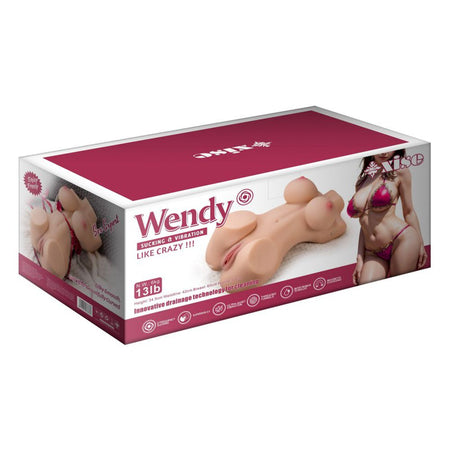 Masturbatore realistico Wendy con seno ano vagina vibranti vibrazione 6 kg