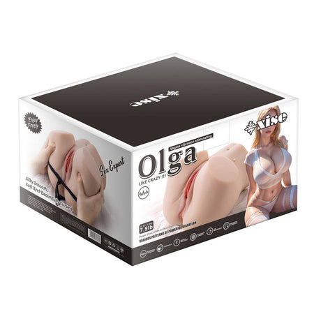 Masturbatore realistico Olga con ano e vagina vibrante vibrazione 3,6 kg