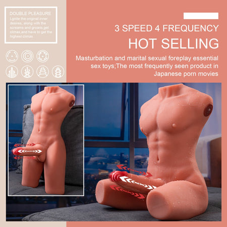 Jason Body Ass Masturbatore ano e dildo con spinta 8 kg