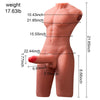 Jason Body Ass Masturbatore ano e dildo con spinta 8 kg