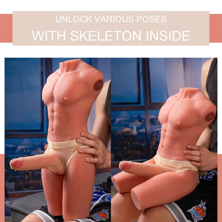 Jason Body Ass Masturbatore ano e dildo con spinta 8 kg