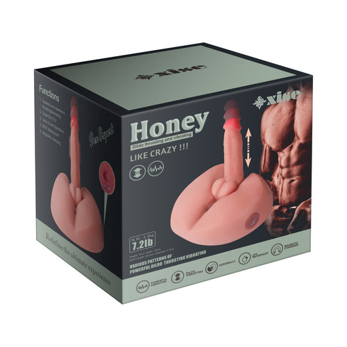 Masturbatore realistico con ano e dildo vibrante vibratore morbido sex machine 3,2 kg