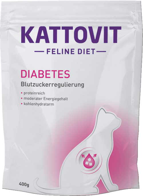 Kattovit Feline Diet Diabetes Croccantini per Gatti Adulti 400gr