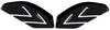 2 ADESIVI 3D PROTEZIONI LATERALI compatibili per MOTO GSXS SUZUKI GSX-S 1000