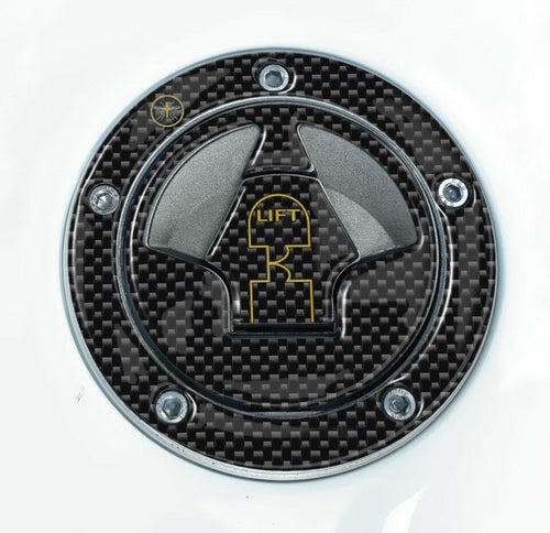 ADESIVO GEL 3D CARBONIO ORO PROTEZIONE TAPPO SERBATOIO compatibile MOTO KAWASAKI