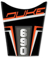 PARASERBATOIO adesivo in resina gel 3D compatibile per MOTO KTM 690 DUKE naked