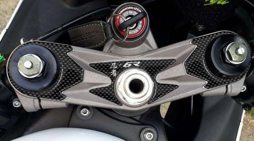 PROTEZIONE gel 3D PIASTRA FORCELLA compatibile per MOTO KAWASAKI ZX-6R 2007-2008