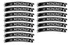 KIT STRISCE ADESIVE compatibili per CERCHI 17 MOTO KAWASAKI Z1000 - GIALLO FLUO