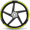 KIT STRISCE ADESIVE compatibili per CERCHI 17 MOTO KAWASAKI Z800- GIALLO FLUO