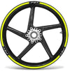 KIT STRISCE ADESIVE compatibili per CERCHI 17 MOTO NAKED YAMAHA FZ1 GIALLO FLUO