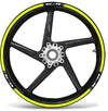 KIT STRISCE ADESIVE compatibili per CERCHI 17 MOTO SUZUKI GSR - GIALLO FLUO