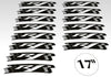 KIT STRISCE ADESIVE compatibili per CERCHI 17 MOTO YAMAHA YZF-R1 GIALLO FLUO
