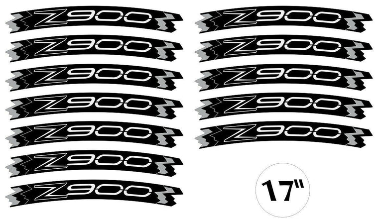 KIT STRISCE ADESIVE VERDI compatibili per CERCHI 17 MOTO KAWASAKI Z900 TUNING