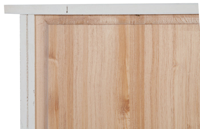 Biscottini Libreria Country Biscottini legno massello tiglio bianca 68x25x98 Made Italy