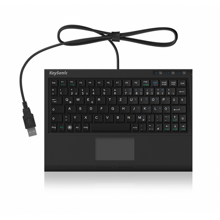 KeySonic ACK-3410 [US] tastiera Ufficio USB Inglese US Nero (KEYSONIC Mini-Tastatur [US] Touchpad A)