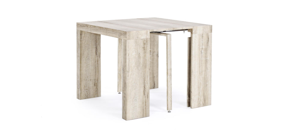 Tavolo consolle allungabile in legno "Kenya" da pranzo per interno 45\270 cm arredamento cucina e soggiorno