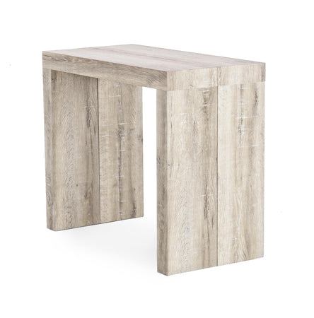 Tavolo consolle allungabile in legno "Kenya" da pranzo per interno 45\270 cm arredamento cucina e soggiorno