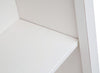 Biscottini Piccola libreria Country in legno massello di tiglio finitura bianca anticata L68xPR25xH98 cm. Made in Italy