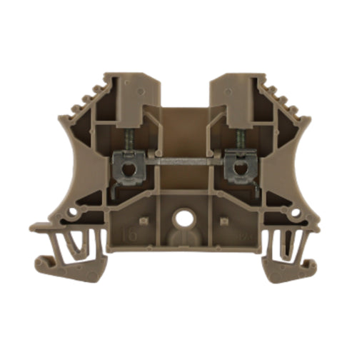 Morsetto passante beige 2,5MMQ 1 piano 2 conduttori Weidmuller