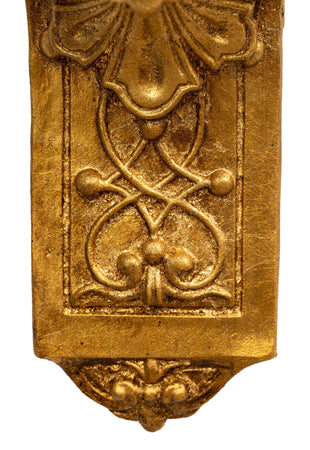 Biscottini Mensola a muro in legno finitura foglia oro anticato Made in Italy dimensioni