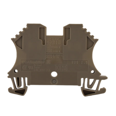 Morsetto passante beige 2,5MMQ 1 piano 2 conduttori Weidmuller