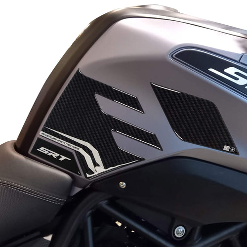 Adesivi 3D Protezioni Laterali Serbatoio moto compatibile con QJ Motor SRT 700