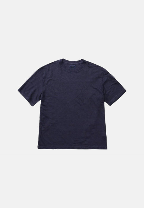 Blauer T-shirt uomo in filo  26SBLUH02121_007451_890 mod Haul dyed
