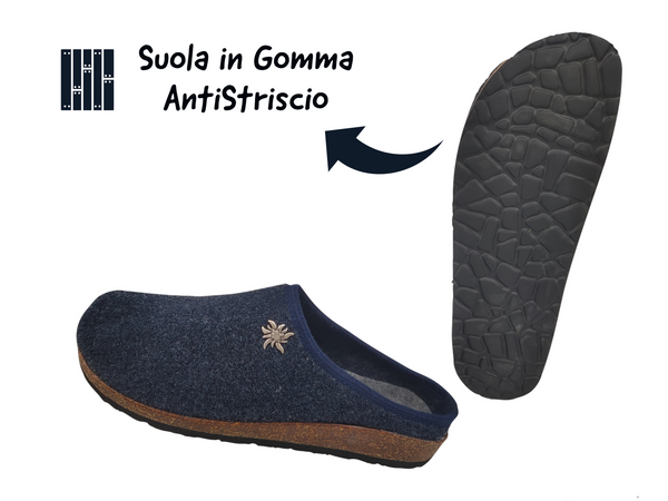 Gextop Originali Ciabatte Uomo Tirolesi per Casa Pantofole Invernali Slip On