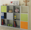 Libreria a giorno sovrapponibile a 6 caselle a scalare cm. 104,1x29,2x103,9h