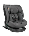 KIKKABOO Seggiolino Auto 40-150 cm i-Hike i-SIZE Dark Grey - Seggiolino Auto con Base Isofix, Da 40 a 150 cm, Omologato ECE R129/03, Girevole A 360° E Reclinabile, Gruppo 0+/1/2/3 Da 0 A 12 Anni, Dark Grey, grigio