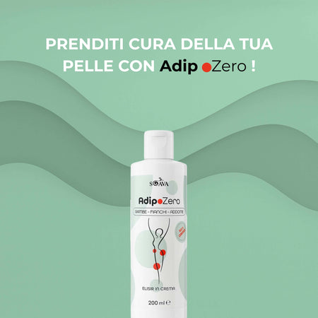 Crema Snellente Anticellulite - Effetto Tonificante e Rassodante con Sensazione di Freschezza | Formula Drenante per Gambe, Glutei e Addome | AdipoZero - Texture Leggera e Facile da Applicare 200ml