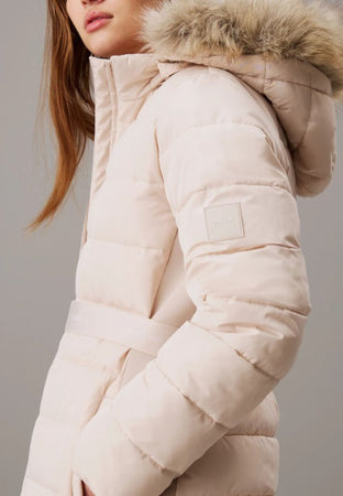 calvin klein Giubbotto MW PADDED SCUBA BELTED COAT da donna