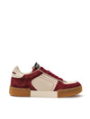 Dolce & Gabbana Low-Top Sneakers Bordeaux e Beige DNA da uomo