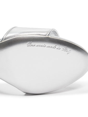 Dolce &amp; Gabbana Sandalo in nappa mordore con tacco barocco da donna